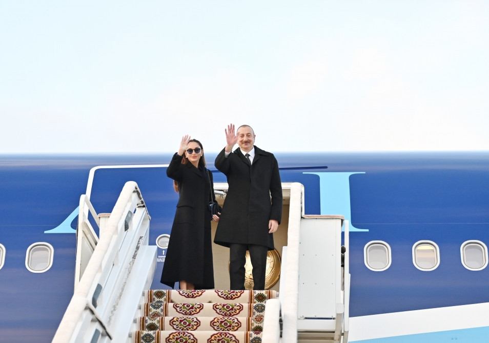 President Ilham Aliyev completed his visit to Turkmenistan