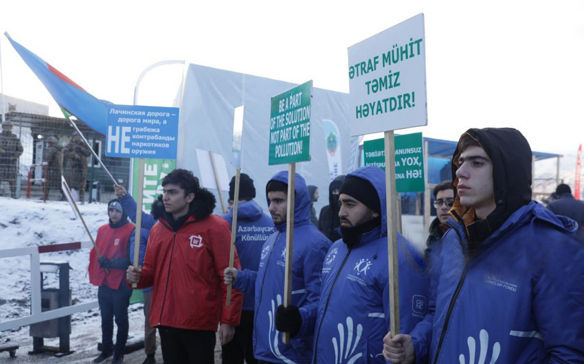 Protest on Shusha-Khankandi road enters 10th day