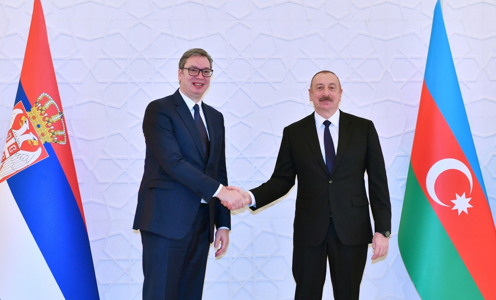President Ilham Aliyev held one-on-one meeting with President of Serbia Aleksandar Vucic