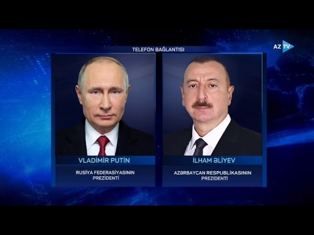 Rusiya Federasiyasının Prezidenti Vladimir Putin Azərbaycan Respublikasının Prezidenti İlham Əliyevə zəng edib