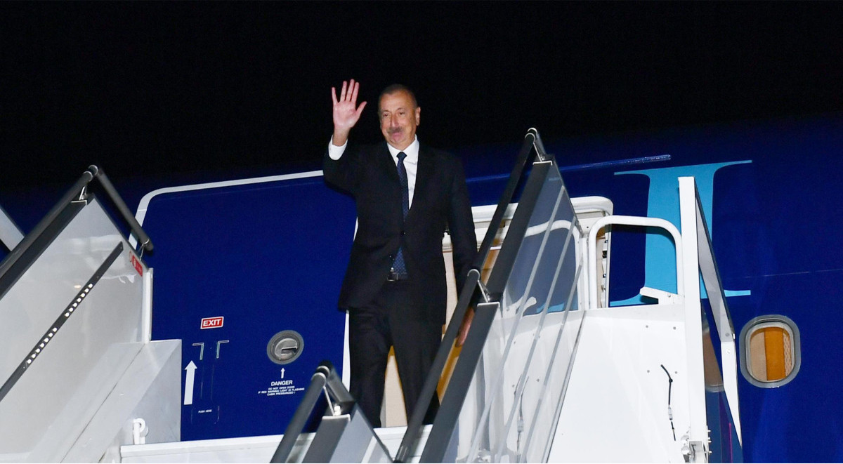 President Ilham Aliyev ended his working visit to Saint Petersburg
