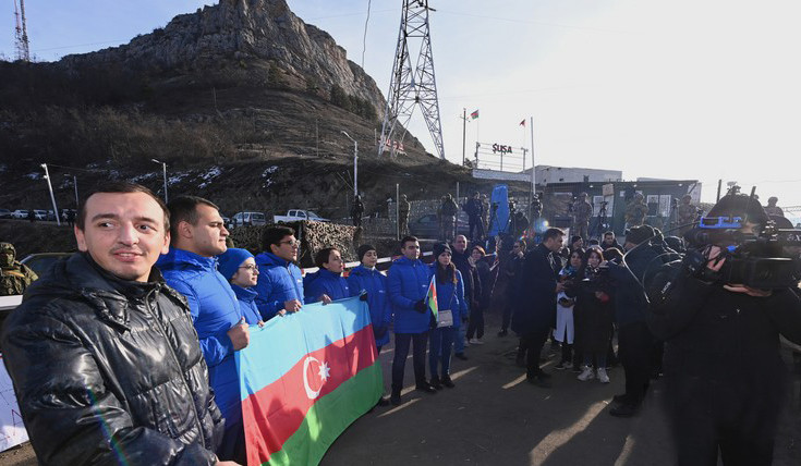 Protest on Shusha-Khankandi road enters its 19th day