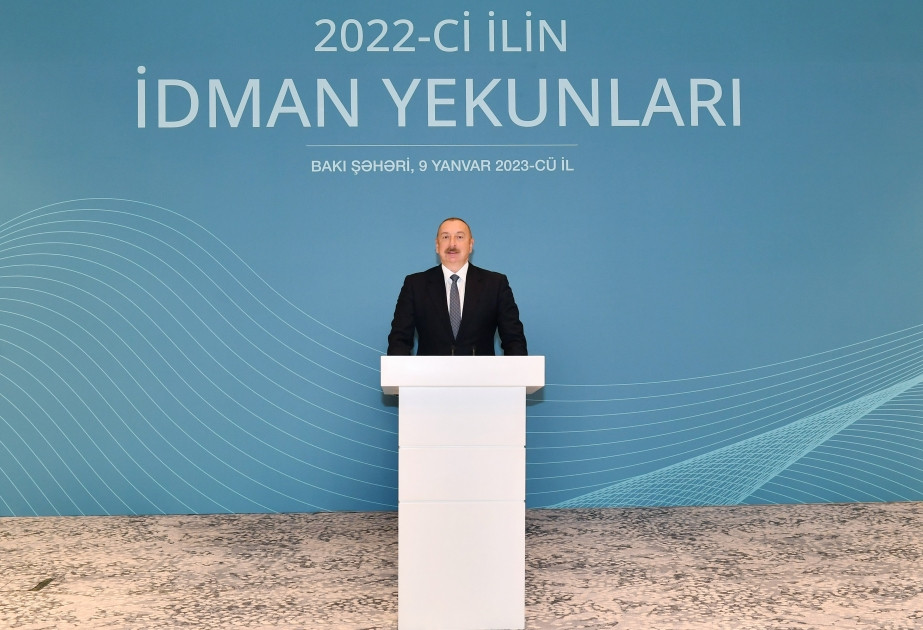 President Ilham Aliyev attended ceremony dedicated to 2022 sporting results