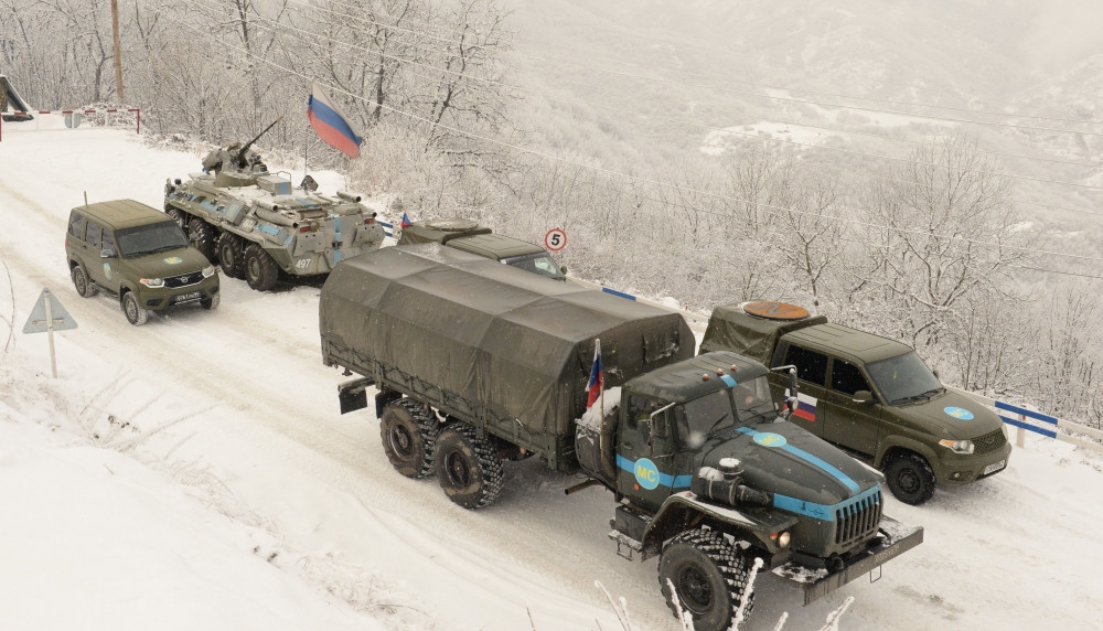 Sülhməramlıların daha yeddi avtomobili aksiya ərazisindən sərbəst keçib