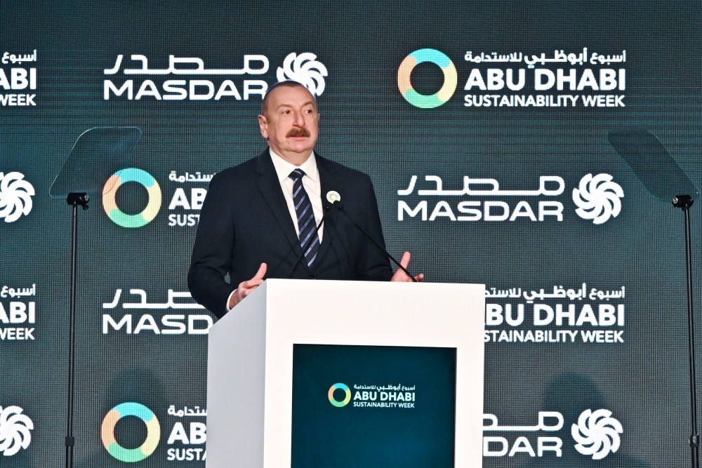 President Ilham Aliyev attended opening ceremony of Abu Dhabi Sustainability Week