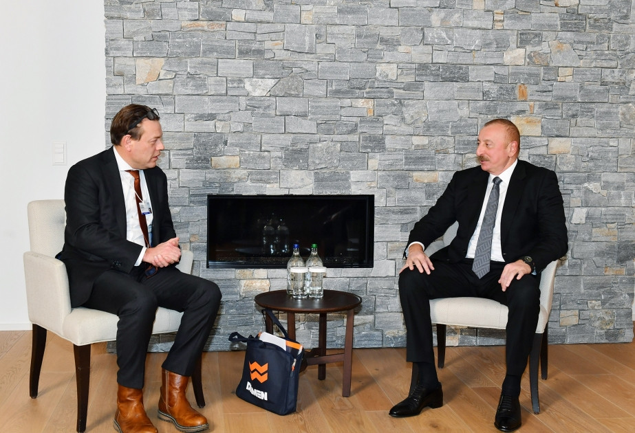 Azerbaijani President visits Switzerland and met with the executive director and shareholder of "Damen Shipyards Group" company