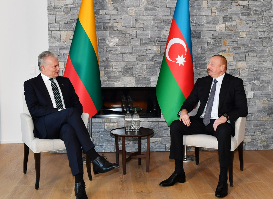 Presidents of Azerbaijan and Lithuania met in Davos