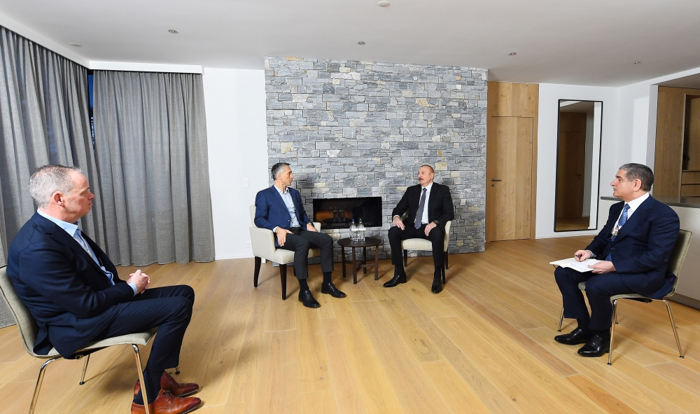 President Ilham Aliyev met with Chief Executive Officer of Signify in Davos