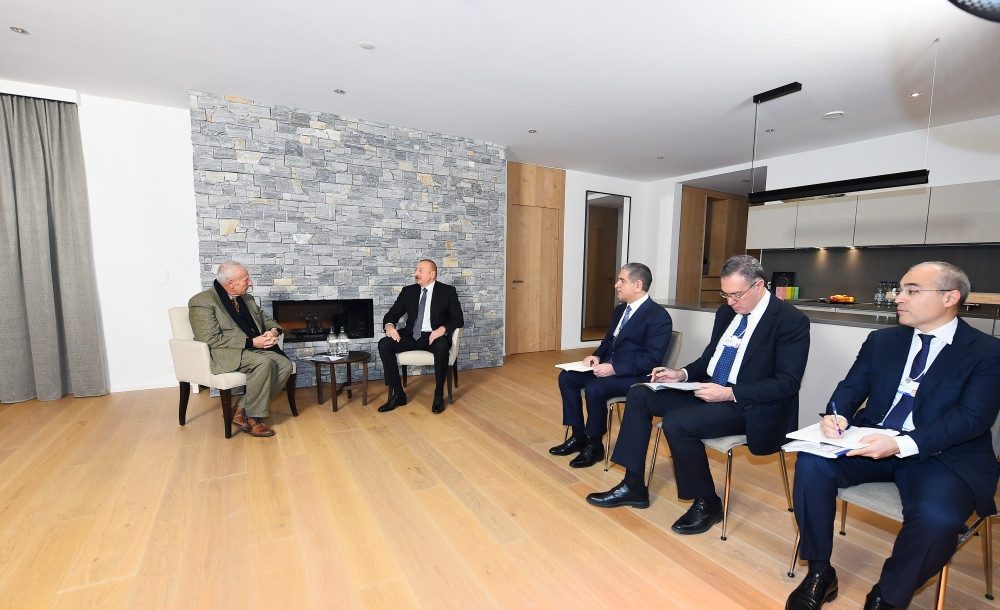 President Ilham Aliyev met with Chief Executive Officer of “Kromatix SA” in Davos