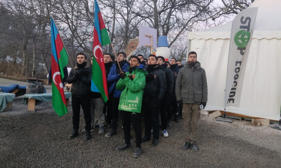 Protest rally on Khankandi-Lachin road enter its 44th day