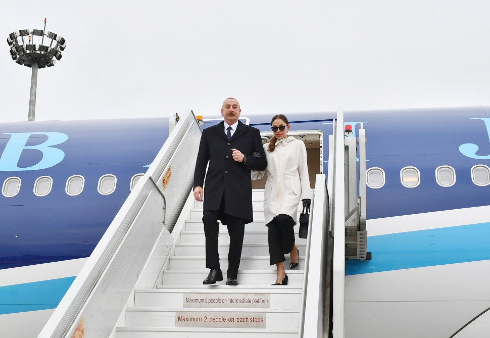 President of Azerbaijan Ilham Aliyev arrived in Hungary for official visit