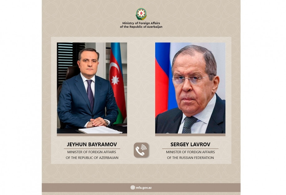 Ceyhun Bayramovla Sergey Lavrov Laçın yolu ətrafında vəziyyəti müzakirə ediblər