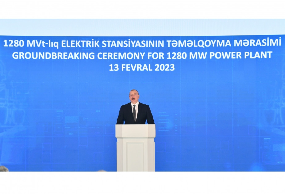 Groundbreaking ceremony held at Gulustan Palace for a 1,280-MW thermal power plant, largest in Azerbaijan`s independence period