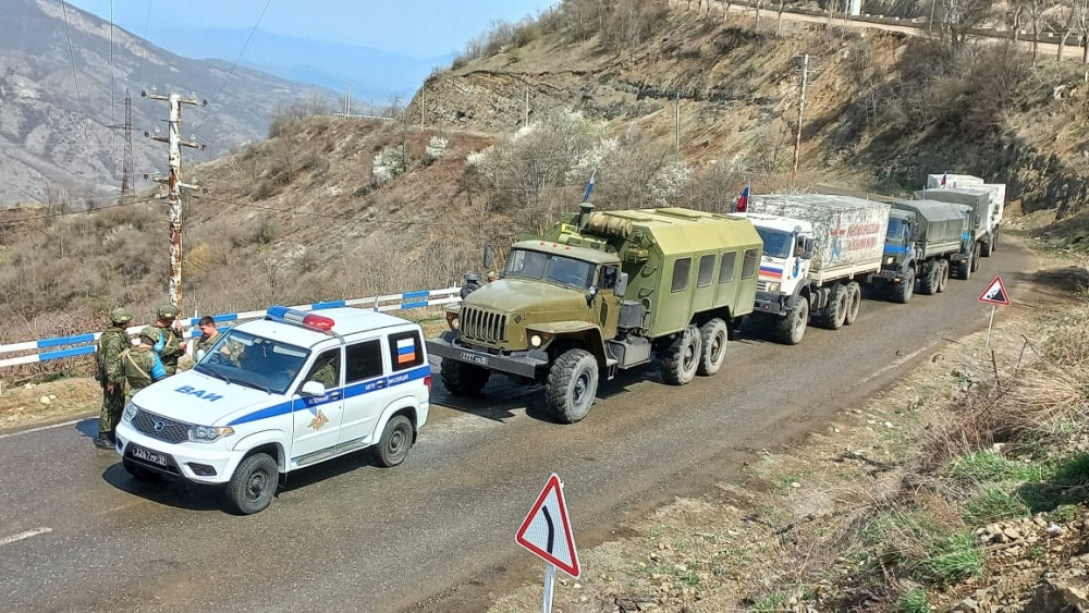 Sülhməramlılara aid avtomobil karvanı aksiya ərazisindən sərbəst keçib