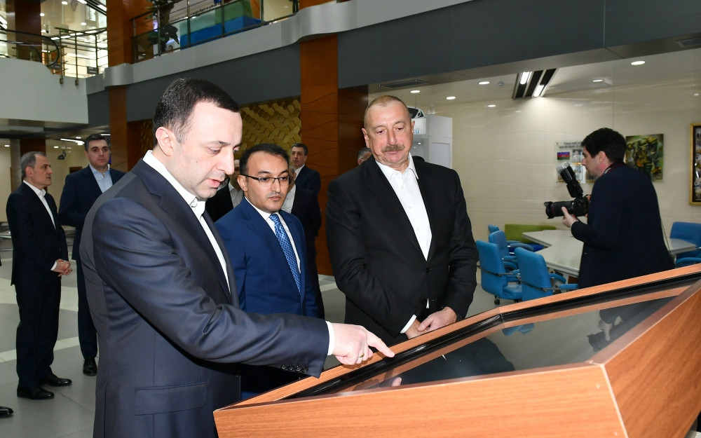 President Ilham Aliyev and Prime Minister Irakli Garibashvili visited Gabala regional “ASAN xidmet” center