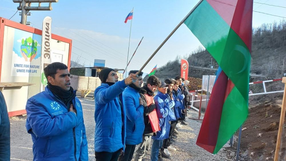 Laçın-Xankəndi yolunda ekoterrora qarşı etirazlar davam edir