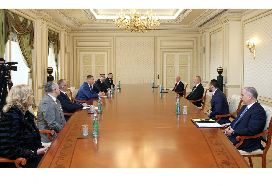 President Ilham Aliyev received delegation led by Minister of Security of Bosnia and Herzegovina