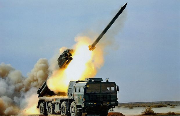 Units of Rocket and Artillery Troops conduct live-fire tactical exercises