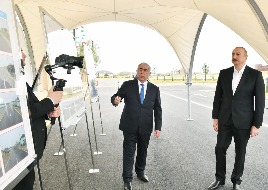 President Ilham Aliyev attended opening of Neftchala-Kurkand- Mayak No. 2 highway