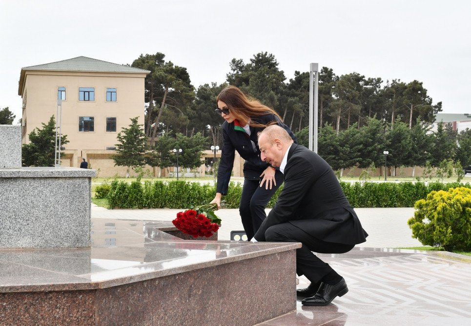 President Ilham Aliyev and First Lady Mehriban Aliyeva visited Neftchala district