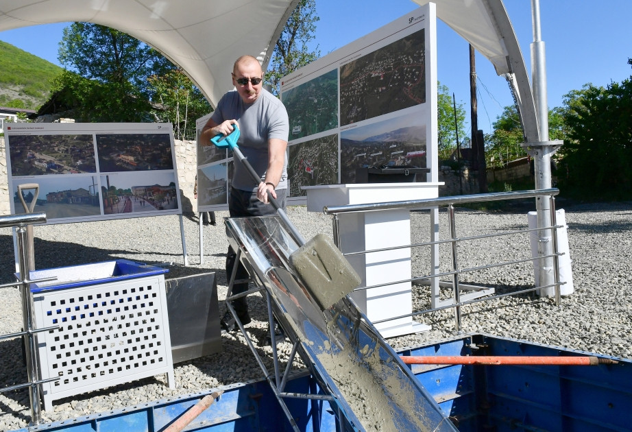Tuğ kəndində İnzibati Mərkəzin təməli qoyulub