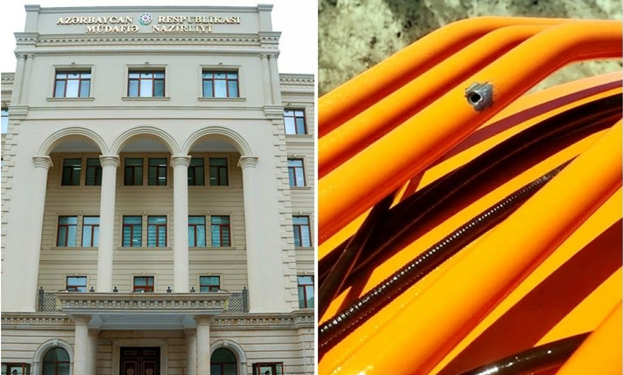 Armenian armed forces units subjected to fire a tractor doing engineering work in Lachin district