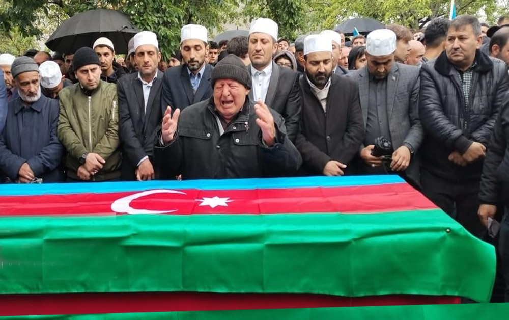 Qəbələdə şəhid Məhəmməd Qarayevlə vida mərasimi keçirilib