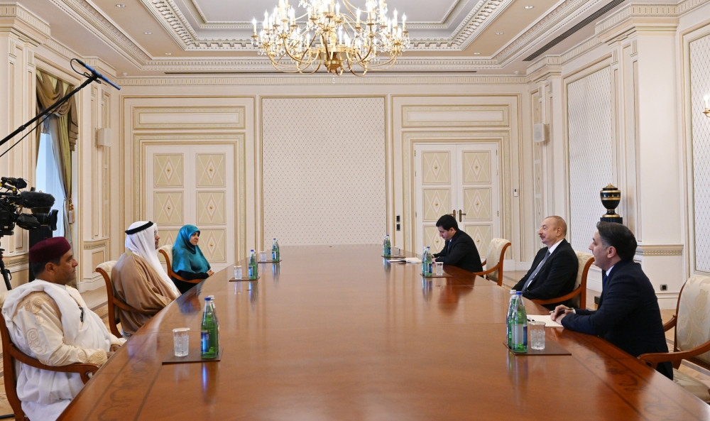 President of Azerbaijan Ilham Aliyev received President of Arab Parliament