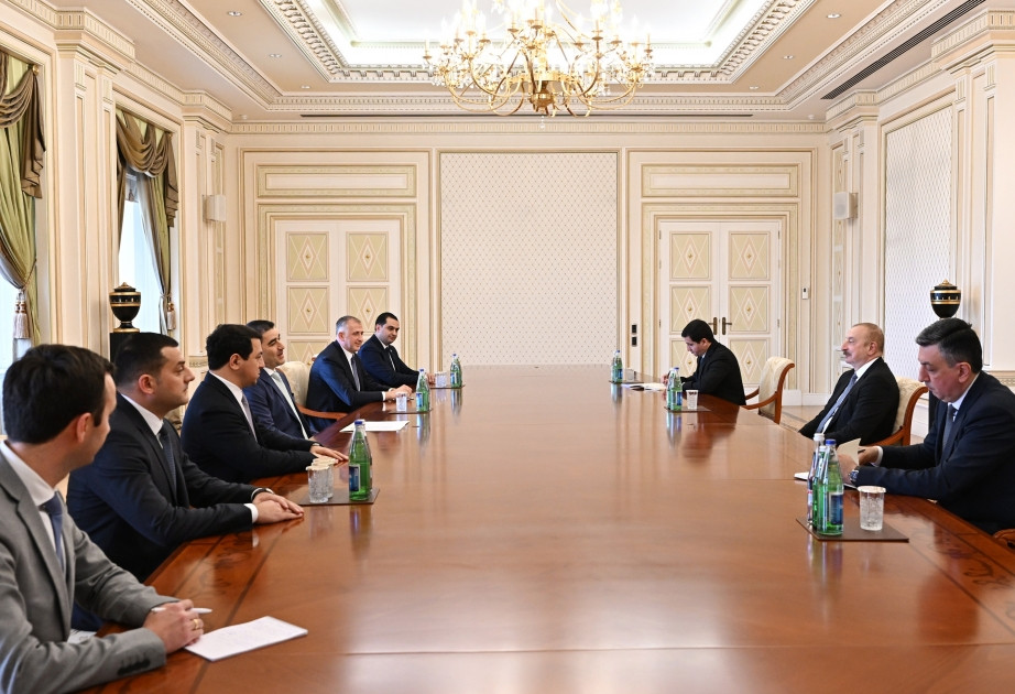 President of Azerbaijan Ilham Aliyev received Speaker of Georgian Parliament