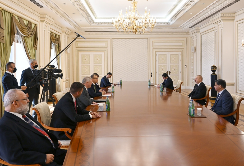President of Azerbaijan Ilham Aliyev received Speaker of Slovak Parliament
