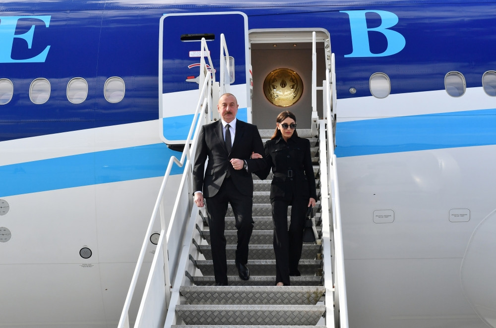 President of Azerbaijan Ilham Aliyev arrived in Lithuania for official visit