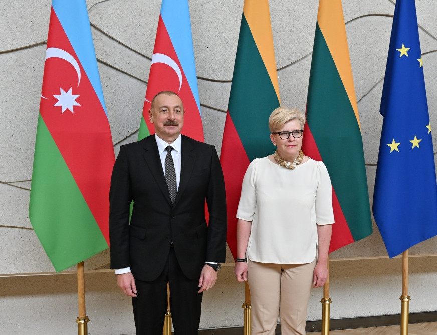 President of Azerbaijan Ilham Aliyev met with Prime Minister of Lithuania Ingrida Šimonytė