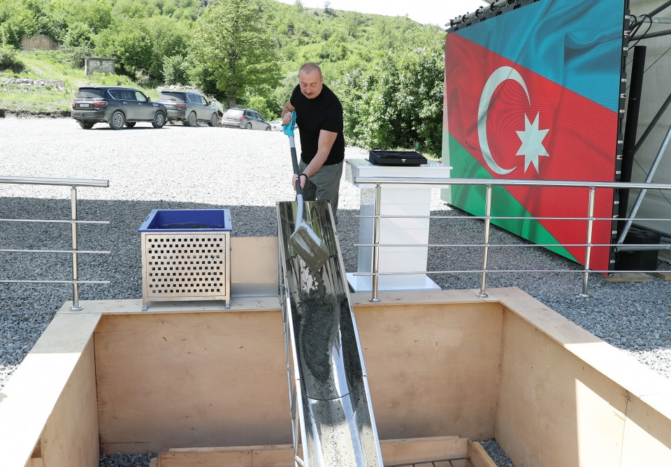 President of Azerbaijan Ilham Aliyev visited Kalbajar district