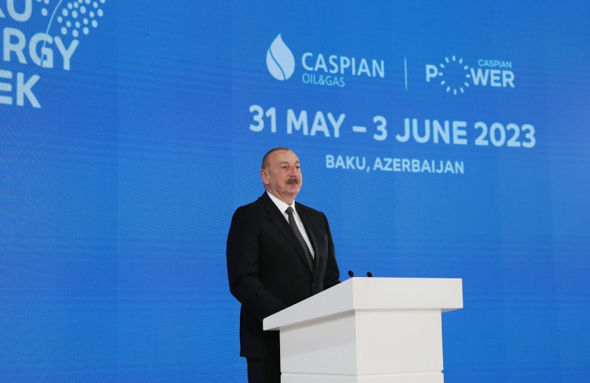 President Ilham Aliyev addressed official opening ceremony of the 28th International Caspian Oil&Gas Exhibition within the framework of the Baku Energy Week