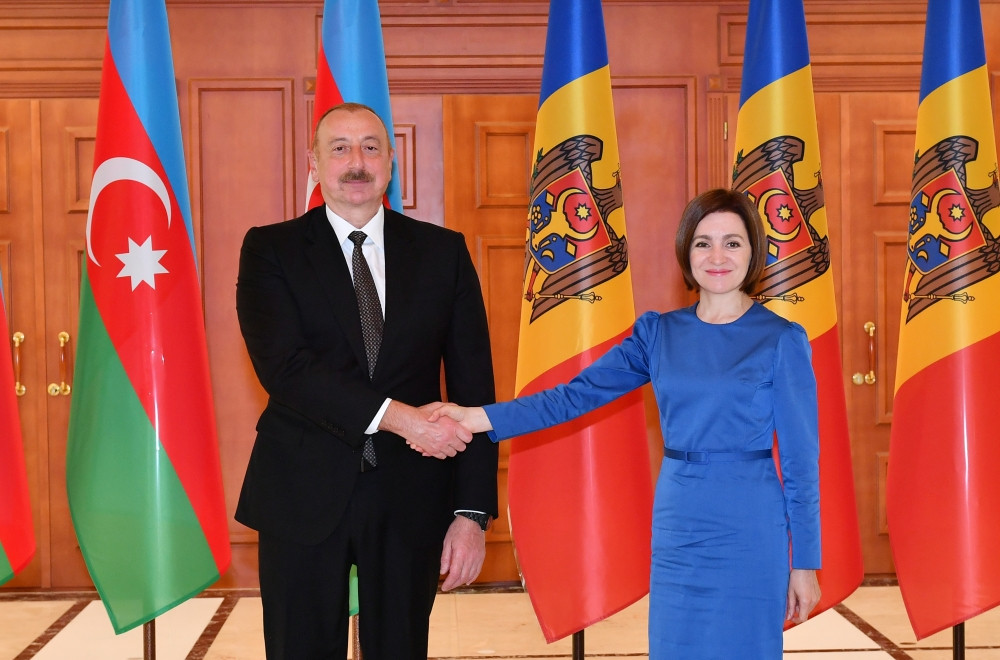 President of Azerbaijan Ilham Aliyev met with President of Moldova Maia Sandu in Chișinău