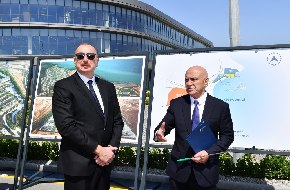President Ilham Aliyev attended opening ceremony of first stage of Alat Free Economic Zone
