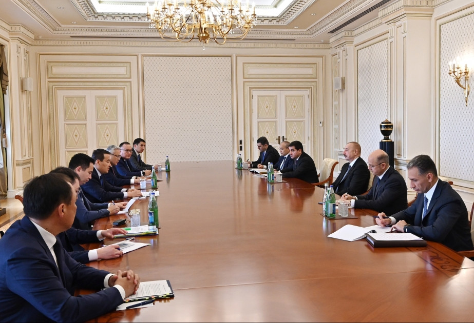 President Ilham Aliyev receives Kazakhstan's PM