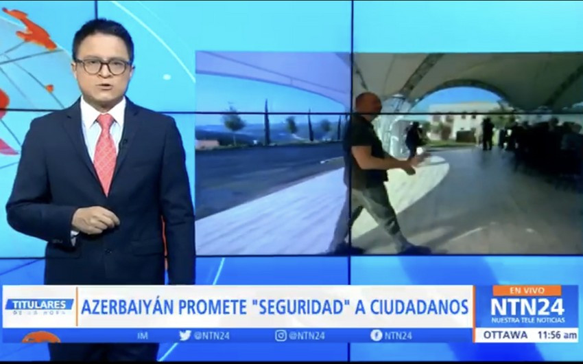 Kolumbiya telekanalında Vətən müharibəsinin yaratdığı yeni reallıqlar barədə süjet yayımlanıb