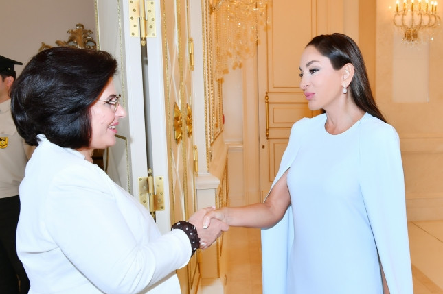 First ladies of Azerbaijan and Albania met in Baku