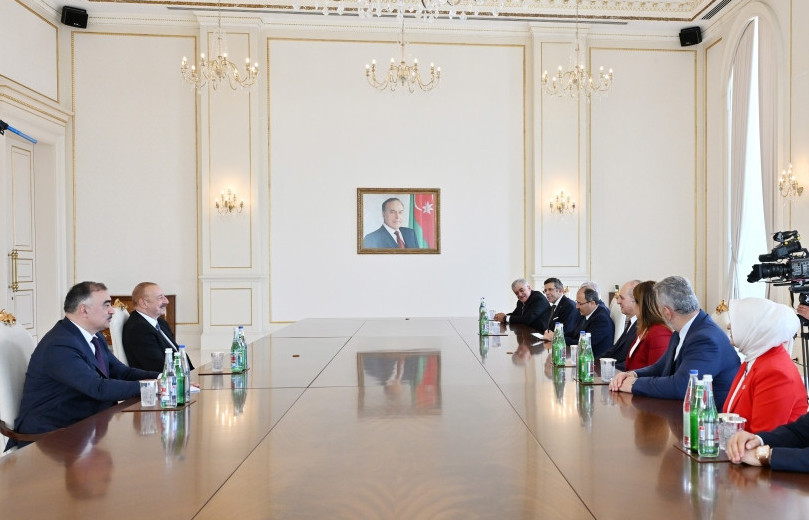 President Ilham Aliyev receives Chairman of Grand National Assembly of Türkiye