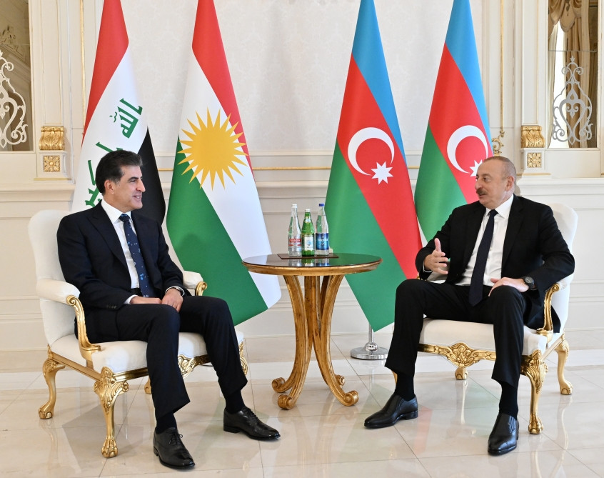 President of Azerbaijan Ilham Aliyev met with head of Kurdistan Region of Iraq Nechirvan Barzani