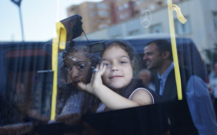 Füzuli şəhərinə növbəti köç karvanı yola salınıb