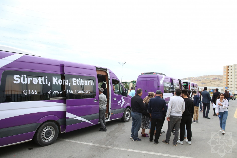 Füzuli rayonunun daha 92 sakini doğma yurda yola salınıb