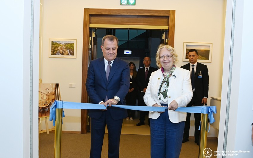 Jeyhun Bayramov attends opening of 'Azerbaijan' room at UN Geneva Office