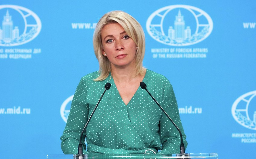 Zakharova: "Russian Foreign Ministry in contact with Azerbaijani side"