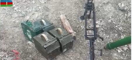 Armenians flee their positions near Aghdam's Galaychilar, abandoning ammunition