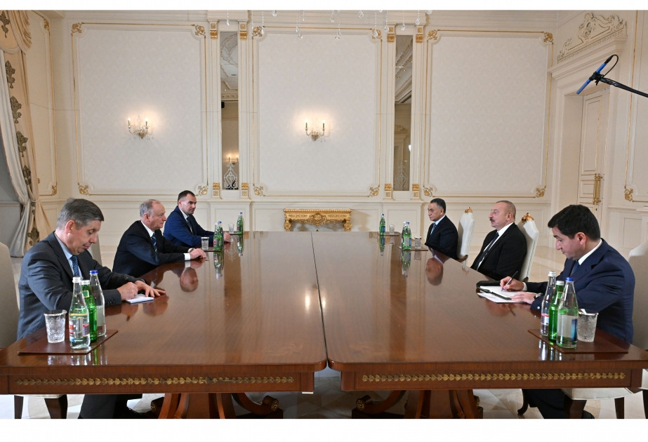 Президент Ильхам Алиев принял секретаря Совета безопасности Российской Федерации