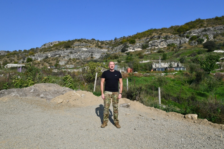 Azərbaycan Prezidenti İlham Əliyev Şuşa rayonunun Malıbəyli kəndində olub