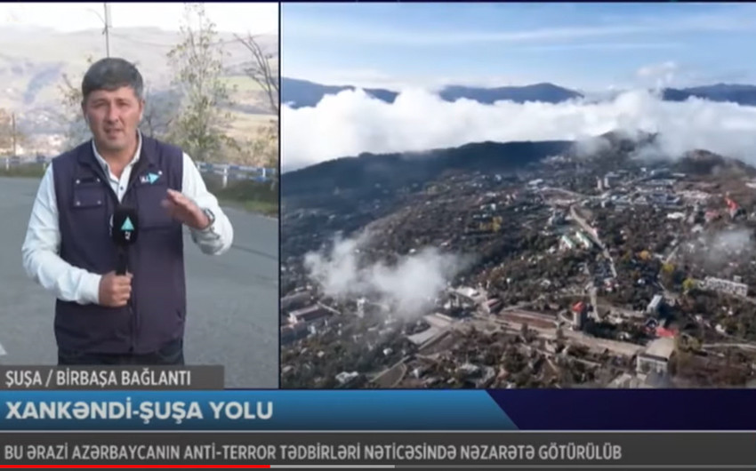 Xankəndidən Şuşanın möhtəşəm <mark>GÖRÜNTÜLƏRİ<mark>