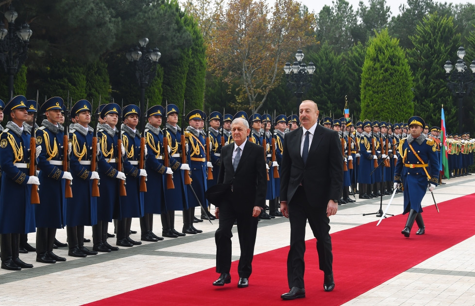 Состоялась церемония официальной встречи Президента Ирака Абдель Латифа Джамала Рашида